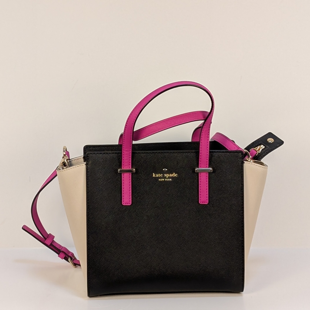 kate spade Black, Cream & Pink Satchel